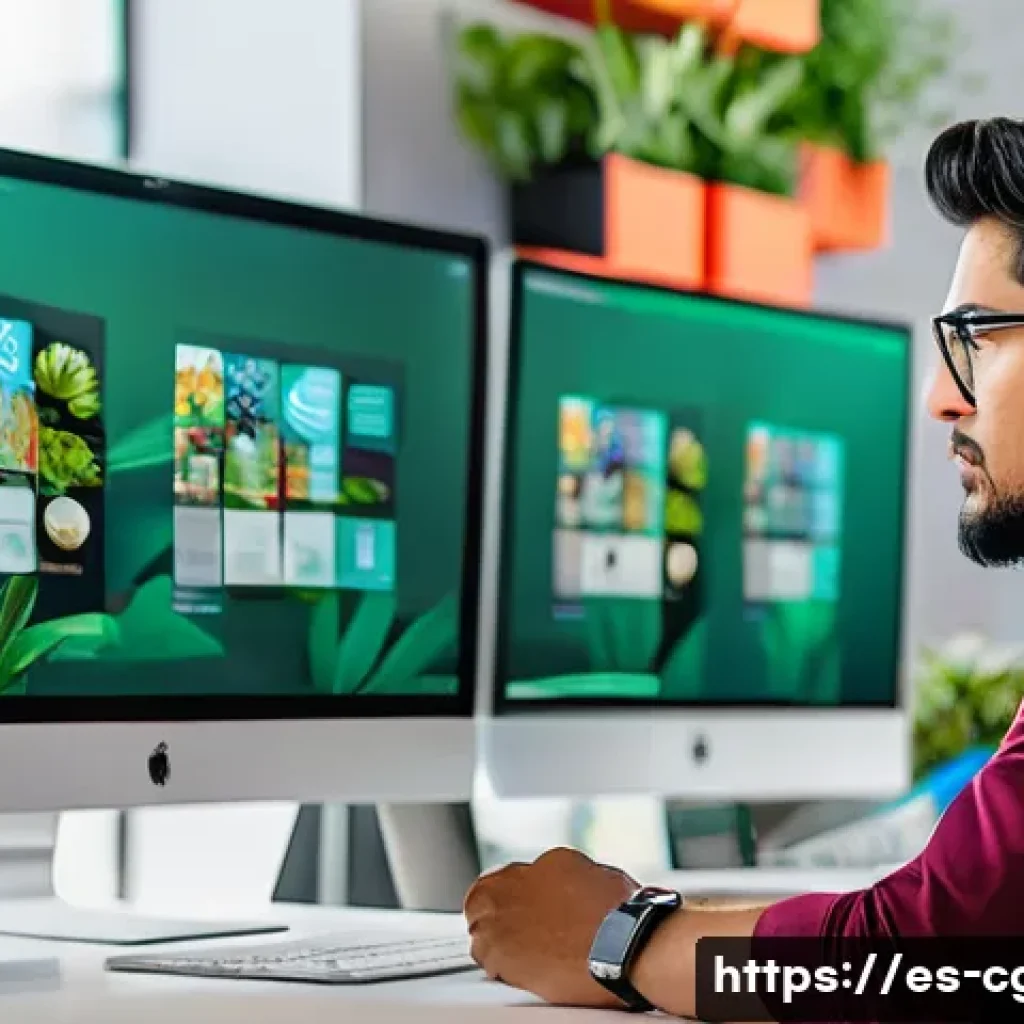 컴퓨터그래픽스운용기능사 자격증 취득 후 직업 방향성 - A vibrant digital advertising agency workspace in a modern office in Mexico City, featuring a young ...