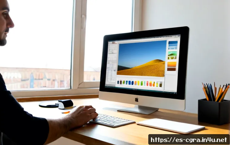 컴퓨터그래픽스운용기능사와 연계 가능한 다른 자격증 - Photorealistic modern creative studio in Spain, a focused adult designer at a clean desk using a lar...